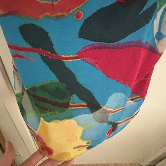 Armani Exchange Colorful Abstract Tank Top - Picture 4 of 4